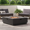 GDFStudio Jasmine Outdoor 50,000 BTU Square Iron Fire Pit Table - 2 of 4