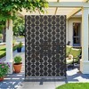 MAYEERTY 72*47 in Metal Outdoor Patio Privacy Screen Freestanding Room Divider Partition for Indoor, White - 2 of 4
