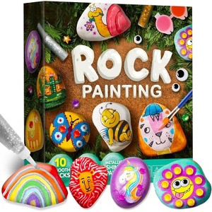 SYNCFUN Rock Painting Kit for Kids, Arts and Crafts for Girls & Boys Ages 6-12, Toddler Birthday Christmas Presents, Family Indoor Activity - 1 of 4