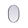 Elegant Lighting Metal Frame Oval Mirror 24x30 - 3 of 4