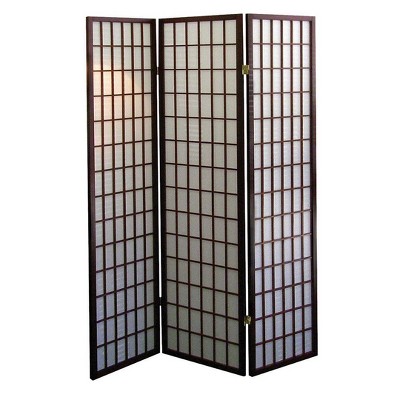NicBex 3-panel Display Room Divider Portable Wooden Folding Privacy Screen Freestanding Wall Partition for Home & Office