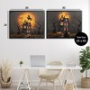 Stupell Industries Haunted Houses with Moon 2pc Framed Giclee Art Set - 3 of 4