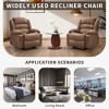 Oversized Rocker Recliner Chair Modern Rocking Lounge Chair for Big & Tall Adults Comfy Lazy Boy Recliner with 2 Cup Holders and Side Pockets - 3 of 4