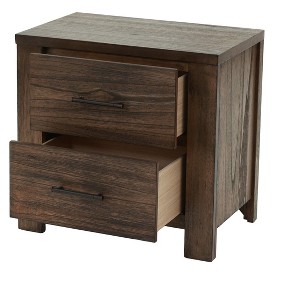 NicBex Nightstand with 2 Drawers,1pc Side Table with Storage Space and Metal Handle,Modern Bedside Table for Bedroom,Living Room - 1 of 4