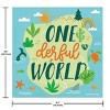 Creative Converting World Adventure Onederful World First Birthday Wildlife Animal Tableware Set 8ct - 4 of 4