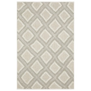 Oriental Weavers Tangier TAN04 Grey/ Beige Indoor Area Rug - 3'3" x 5' - 1 of 4