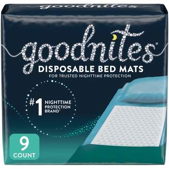 Goodnites Disposable Bed Mats for Bedwetting - 9ct