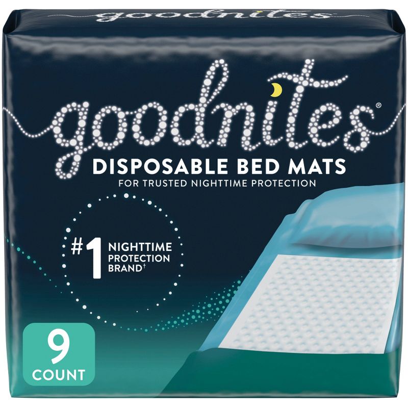 Goodnites Disposable Bed Mats for Bedwetting - 9ct, 1 of 10