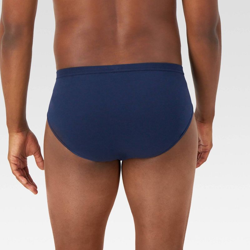 Hanes Premium Men's Stretch Comfort Soft Waistband Briefs 7pk - Blue/Black/Gray, 4 of 6