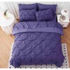 BAGOKIE 7-Piece Pinch Pleat Bed in a Bag Comforter Set for All Season - 2 of 4
