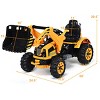 Infans Kids Ride On Excavator Truck 12V Battery Powered With Front Loader Digger Yellow - 2 of 4