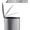50L/13Gal Heavy Duty Hands-Free Stainless Steel Kitchen Trash Can - 4 of 4