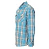 Gioberti Men's Western Plaid Long Sleeve Shirt with Pearl Snap-on - 3 of 4