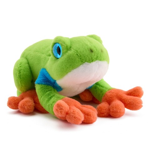 FAO Schwarz 8 Green Glitter Dart Frog Toy Plush