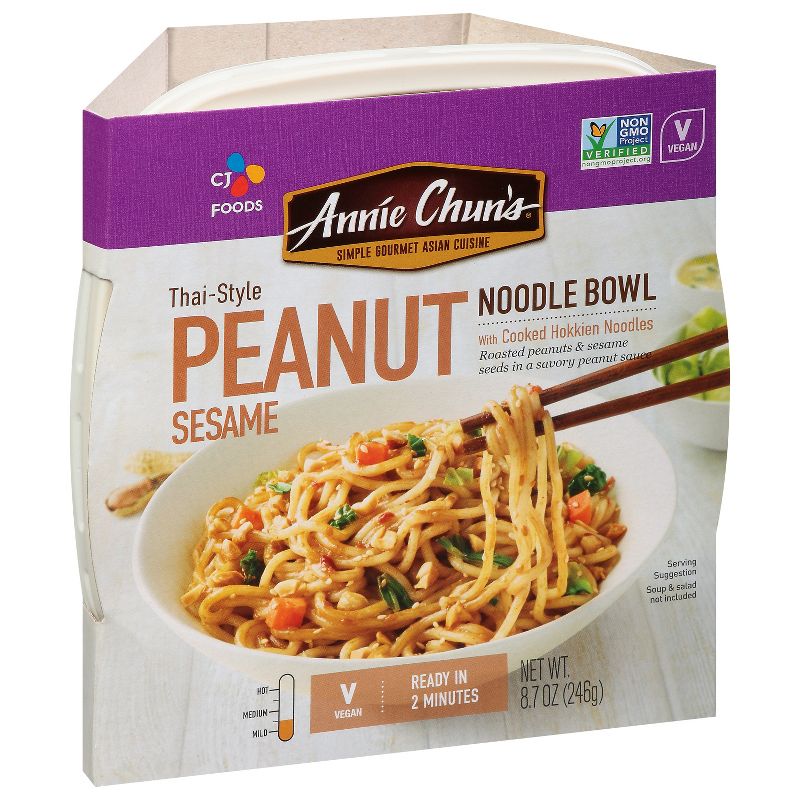 Annie Chun&#39;s Vegan Noodle Bowl Peanut Sesame - 8.7oz, 4 of 9