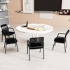 Tangkula Meeting Room Chair Set of 6 Waiting Room Chairs w/ Ergonomic Backrest & Armrests - 3 of 4