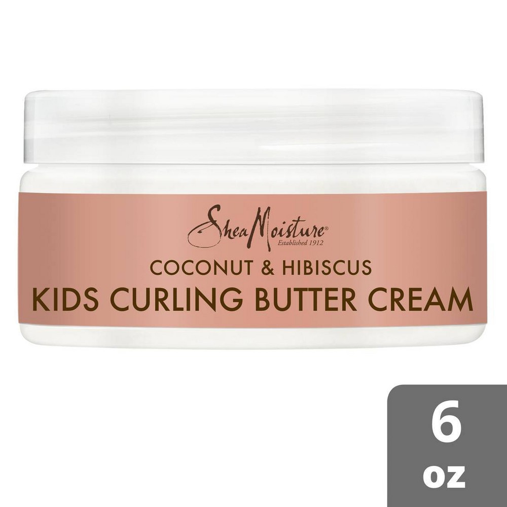 Photos - Hair Styling Product Shea Moisture SheaMoisture Coconut & Hibiscus Kids' Curling Hair Butter Cream - 6oz 