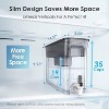 Waterdrop 35-Cup Slim Water Filter Dispenser, Large Capacity Water Filter Pitcher, 200gal Long-Life, Reduces Chlorine Black - 2 of 4