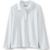 Lands' End School Uniform Kids Long Sleeve Feminine Fit Rapid Dry Polo Shirt - 3 of 4