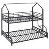 YOOCOZZ Twin Over Full Metal Bunk Bed with House-Shaped Design - 2 of 4