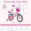 Costway 14/18 Inches Kids Bicycle with Training Wheels & Basket for Boys & Girls - 4 of 4