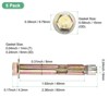 Unique Bargains Galvanized Iron-Carbon Steel Anti-Corrosion Durable Multipurpose Expansion Bolts 5 Pcs - 3 of 4
