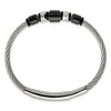 Black Bow Jewelry Stainless Steel & Black Plated Adjustable Bracelet, 8 to 8.75 Inch - 2 of 4