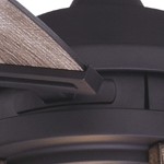 matte black and rustic oak