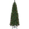 Yaheetech 6Ft/7.5Ft Prel-lit Artificial Christmas Tree with Warm White Lights, Green - 2 of 4