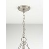 Progress Lighting, Mauldin, 3-Light Pendant, Brushed Nickel, Seeded Glass Shade - 4 of 4