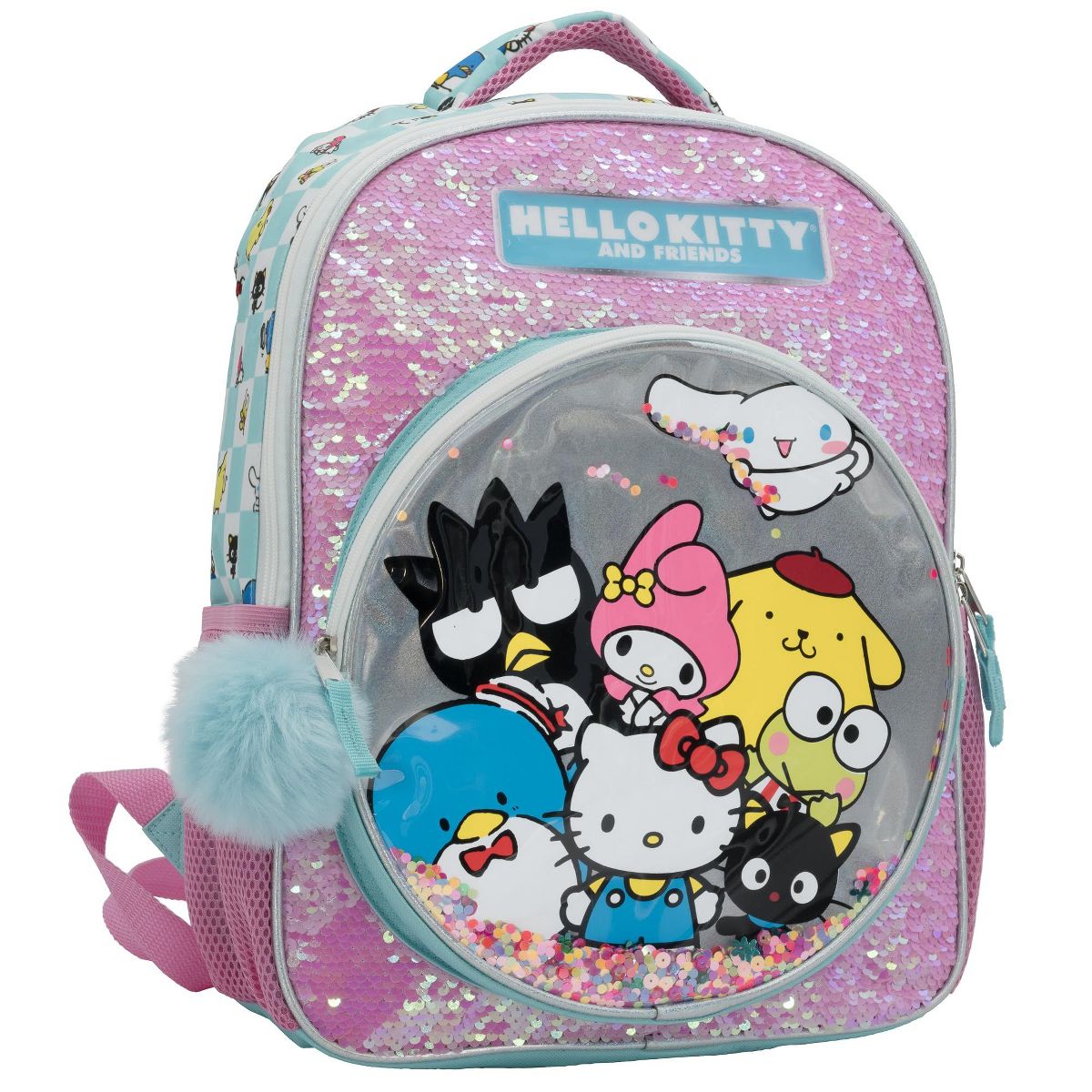 Hello Kitty & Friends Girls Backpack, Sanrio Kawaii Book Bag, Flip Sequin 16” School Bag - thumbnail 2