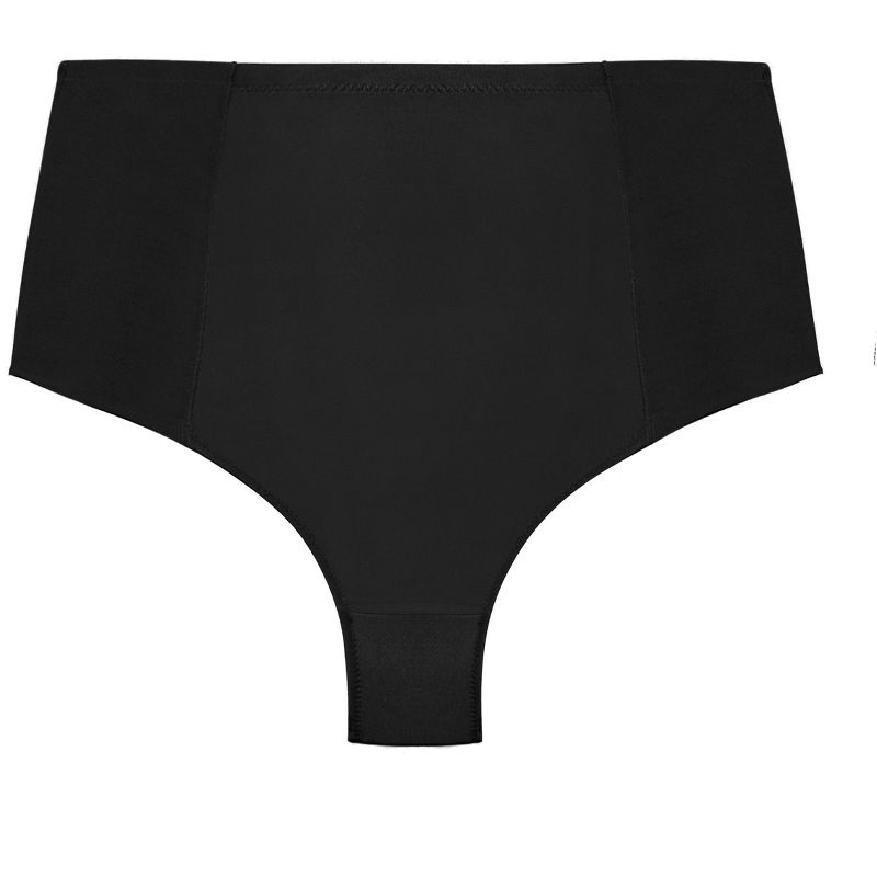 Women's Plus Size Smooth & Chic Control Thong - Black | CITY CHIC, 5 of 6