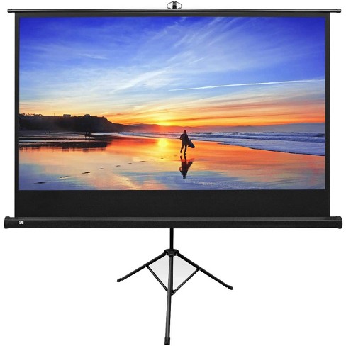 80" 16:9 Stand Foldable Projector Screen 4K 3D Movie Theater with Carry Bag 