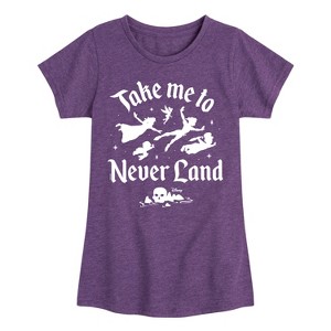 Girls' - Disney - Peter Pan Fitted Short Sleeve Graphic T-Shirt - 1 of 4