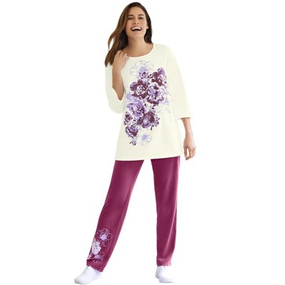 deep claret floral placement