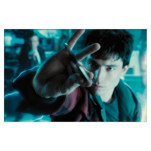 Trends International DC Comics Movie - Justice League - The Flash Batarang Catch Framed Wall Poster Prints - 1 of 4