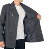 Alpine Swiss Jake Mens Wool Pea Coat Double Breasted Peacoat Jacket - 4 of 4