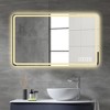 Mirror for Bathroom, Vanity Mirror for Bathroom, Wall Mounted Anti-Fog Frameless Make Up Mirror - 4 of 4