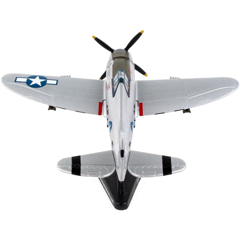 Republic P-47 Thunderbolt Fighter Aircraft "Kansas Tornado II" USAF 1/100 Diecast Model Airplane by Postage Stamp, 5 of 7