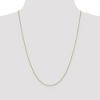 Black Bow Jewelry 0.9mm 14k Yellow Gold Solid Diamond Cut Cable Chain Necklace - 3 of 4