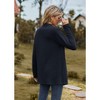 Womens Cardigan Solid Color Cable Knit Long Sleeve Open Front Cardigan Sweater Top - 2 of 4