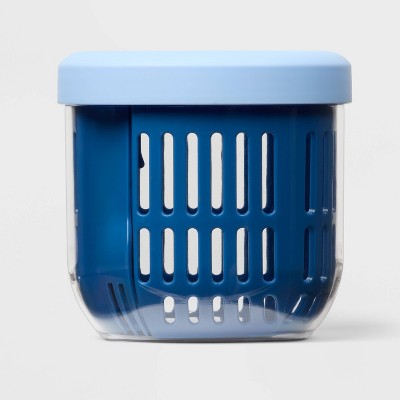 Packable Fruit Cup with Fork Blue - Sun Squad™