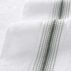 Aston & Arden Luxury Ring Spun Cotton Washcloths (8 Pack), 600 GSM, 13x13 in., White with Striped Ombre Border - 2 of 4