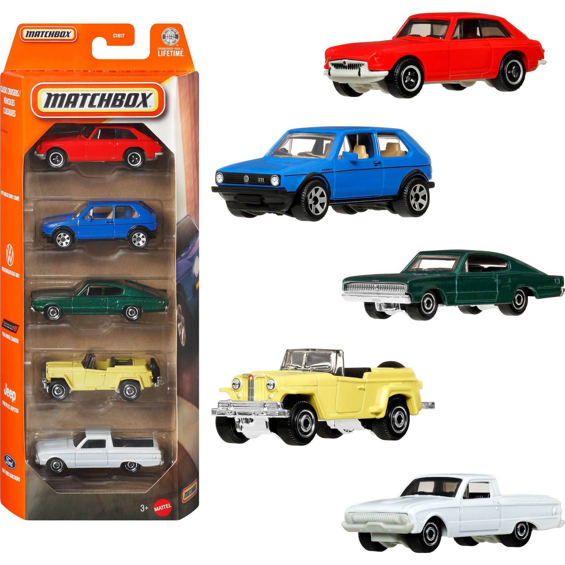 Matchbox 5 Car Pack - Styles may vary