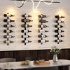 Itopfox 36 Bottle Wall Mounted Wine Rack, Modular Hanging Rack for DIY Display, Detachable 3 Pack Bottle Holder, Black Metal Storage for Bar, Cellar - 4 of 4