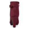 Allegra K Women's Platform Side Zippers Buckle Decor Chunky Heel Ankle Boots - 4 of 4