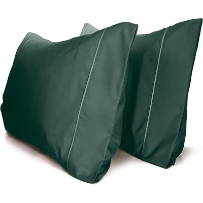 LuxClub 2 PC Performance Microfiber Solid Pillowcase Set