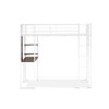 East West Furniture,Buckland Twin Loft Bed In Powder Coating- White Color - 2 of 4