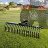 VEVOR Tow Behind Landscape Rake, 60" Tow Dethatcher with 21 Steel Coil Tines, Lawn Dethatcher Rake Attaches to 48" or 60" Toolbars, Black - 2 of 4