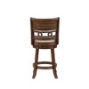 New Classic Furniture,Gia 24" Solid Wood Swivel Counter Stool With Fabric Seat In Cherry - 4 of 4